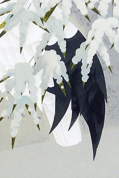 Detail of Red-crowned Crane (right), by Shoko UEMURA
