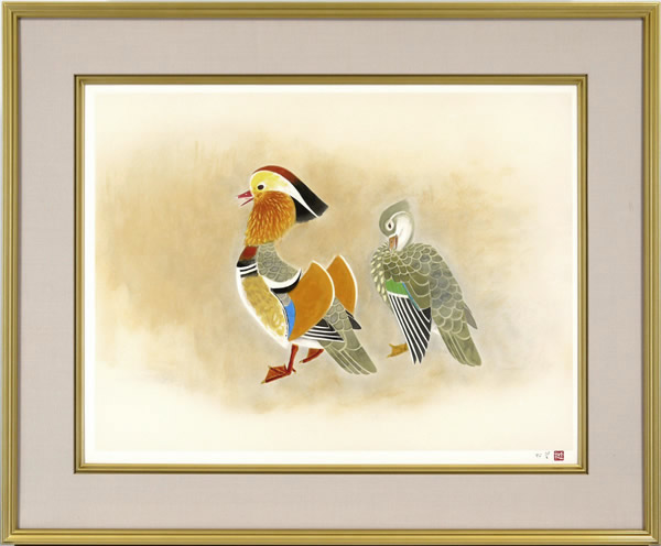 Frame of Mandarin Ducks, by Shoko UEMURA