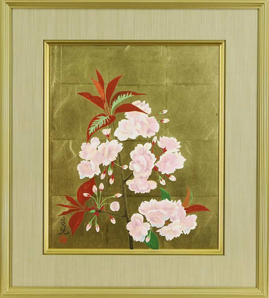 'Cherry Blossom' lithograph by Taiji HAMADA