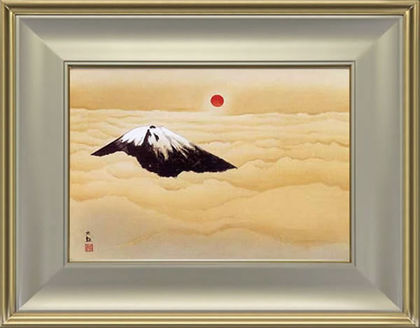 'Sacred Fuji' woodcut by Taikan YOKOYAMA