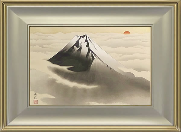'Mount Fuji' woodcut by Taikan YOKOYAMA