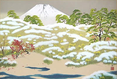 Autumn, lithograph by Taikan YOKOYAMA
