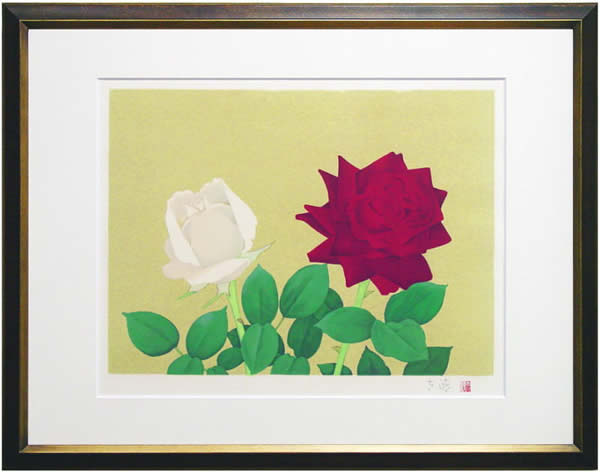 'Rose' lithograph by Taisei SATO