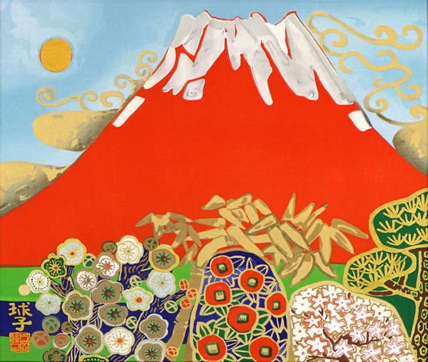 Japanese Sakura or Cherry Blossom paintings and prints by Tamako KATAOKA