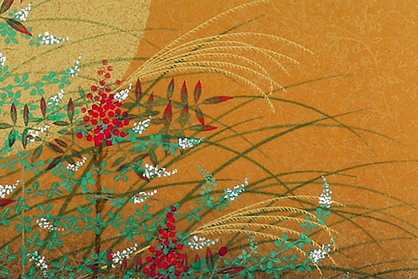 Detail of Autumn Flowers (3), by Tatsuya ISHIODORI