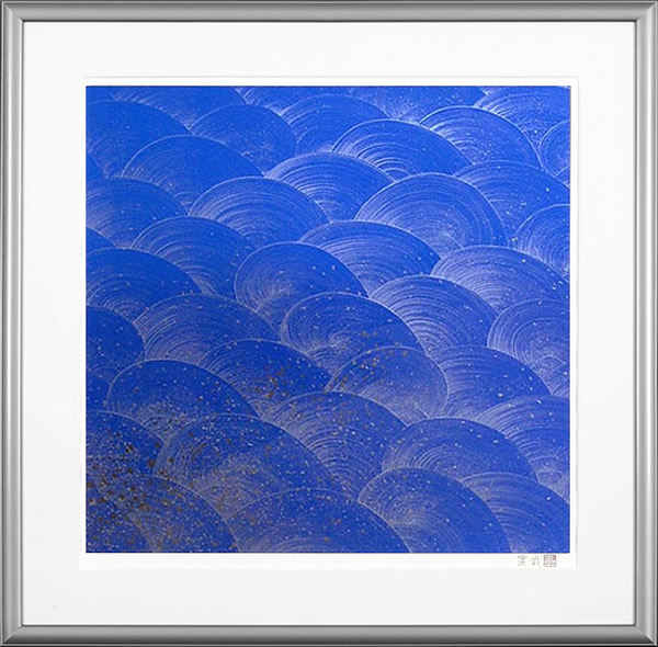 Frame of Blue Waves (silver), by Tatsuya ISHIODORI