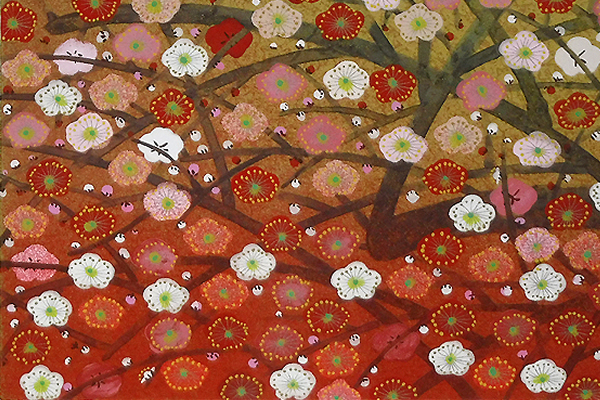 Detail of Plum Blossom, by Tatsuya ISHIODORI