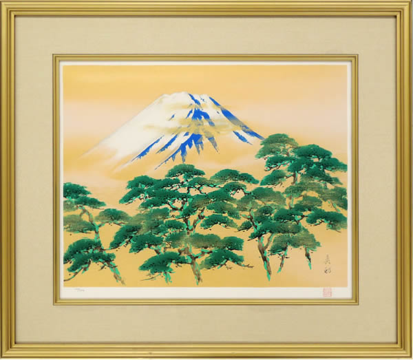 'Mt. Fuji' lithograph by Tekison UDA