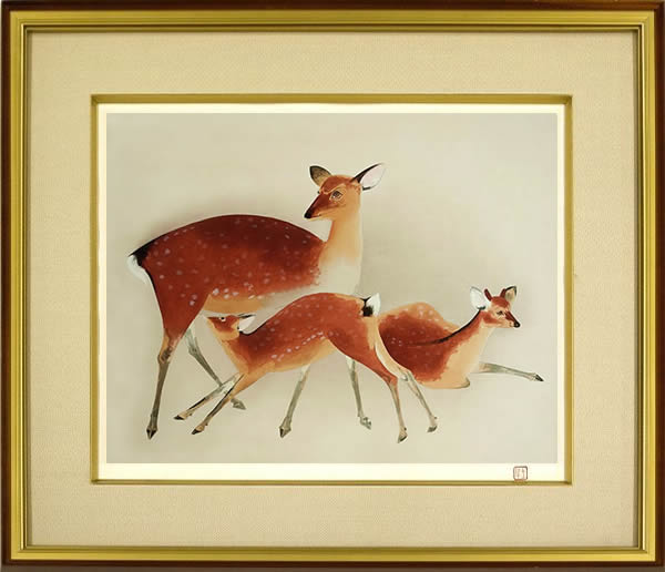 Frame of Deer, by Togyu OKUMURA