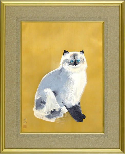 Frame of Silver Tabby, by Togyu OKUMURA