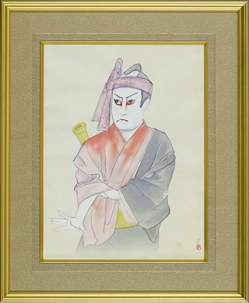 Frame of Kikugoro, by Togyu OKUMURA