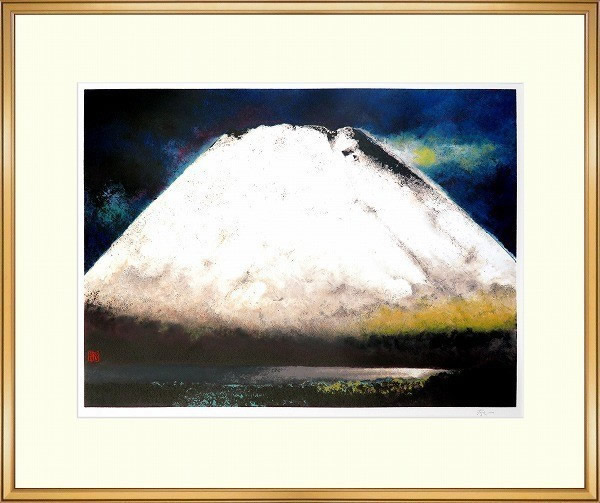 Frame of Snowy Fuji in Spring, by Toichi KATO
