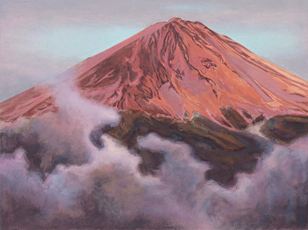 Mount Fuji, lithograph by Yasushi SUGIYAMA