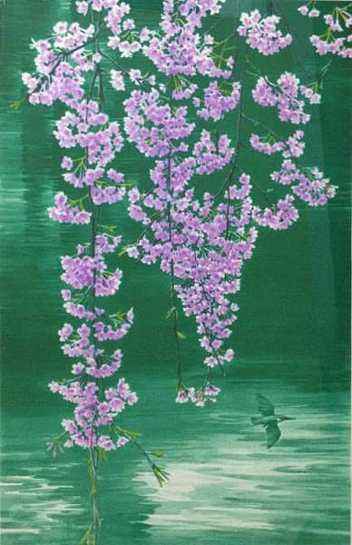 Japanese River paintings and prints by Yuji MISU