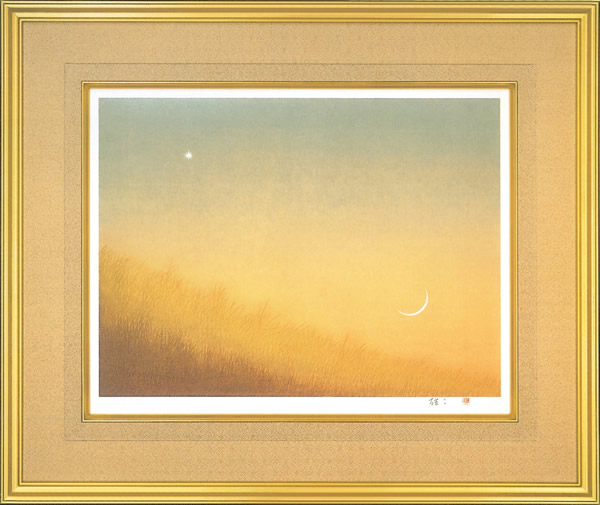 Frame of Evening Moon and Star, by Yuji TEZUKA