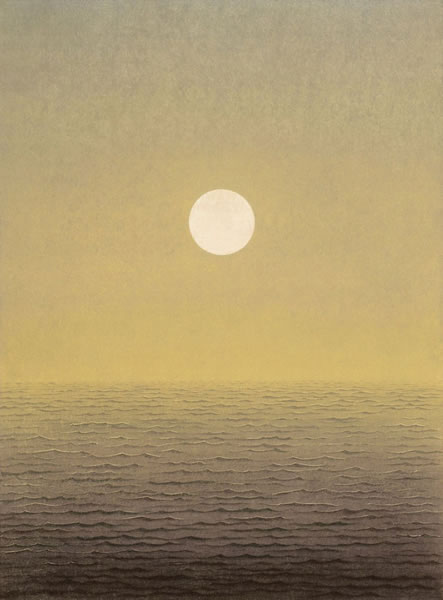 Moonlit Sea, lithograph by Yuji TEZUKA
