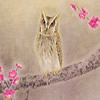 Japanese Owl paintings and prints